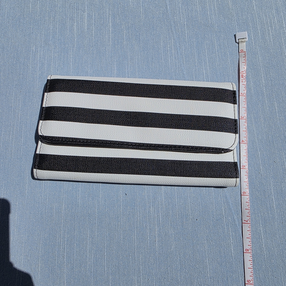 Kut from the Kloth Black and White Striped Wallet